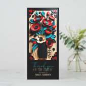 ブーケフローラフォークアートスタイル悔やみや弔慰サンキューC (スタンド正面)