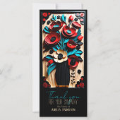 ブーケフローラフォークアートスタイル悔やみや弔慰サンキューC (正面)