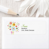 ブーケブライダルシャワー住所 シール (インサイチュ)