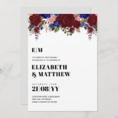 ブーケブルガンディブルーバラウェディングアクト (正面/裏面)