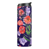 ブーケブルーベルフラワーピンクベルフラワーポップ・アートの& タンブラー (回転左)