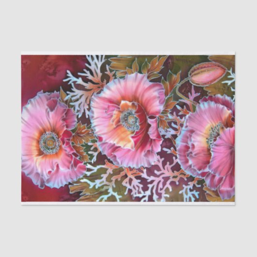 ブーケポピーフラワーズデコパージュ 薄葉紙 (正面)