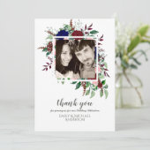 ブーケマルサラブルーピンクの花ありがとう 招待状 (スタンド正面)