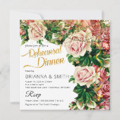 ブーケミニマルリハエレガントーサルディナー 招待状 (正面)