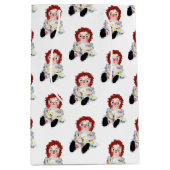 ブーケ付きデイジー人形 ミディアムペーパーバッグ (正面)