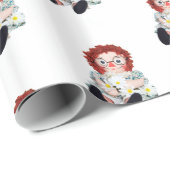 ブーケ付き古いデイジー人形 ラッピングペーパー (ロールコーナー)