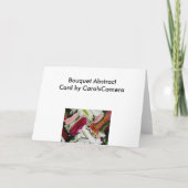 ブーケ抽象芸術ノートカード シーズンカード (裏面)