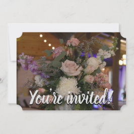 ブーケ結婚の招待状 招待状