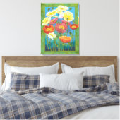 ブーケ縁どインI キャンバスプリント (インサイチュ (寝室))