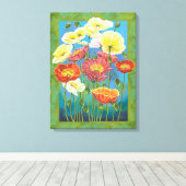 ブーケ縁どインI キャンバスプリント (インサイチュ (ウッドフロア))