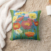 ブーケ縁どインI クッション (ブランケット)