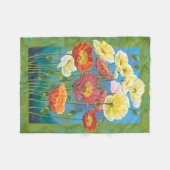 ブーケ縁どインI フリースブランケット (正面(横))