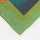 ブーケ縁どインII フリースブランケット (角)