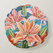 ブーケ縁どインII ラウンドクッション (裏面)