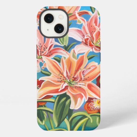 ブーケ縁どインII iPhoneケース (裏面)
