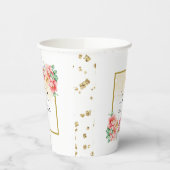 ブーケ開花結婚紙カップ 紙コップ (左)