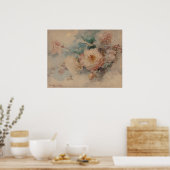 ブーケ・オブ・バラ- Franz Bischoff ポスター (キッチン)