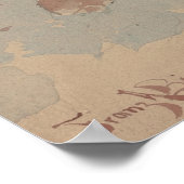 ブーケ・オブ・バラ- Franz Bischoff ポスター (角)