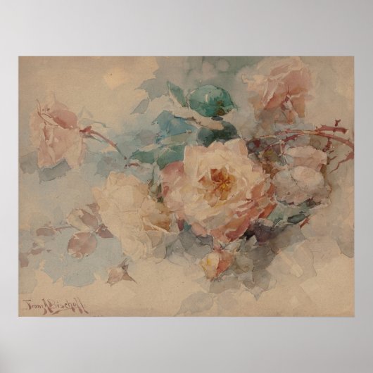 ブーケ・オブ・バラ- Franz Bischoff ポスター (正面)