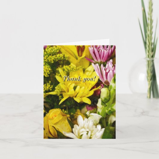 ブーケ・オブ・応援・パインターリーサンキューカード サンキューカード (正面)