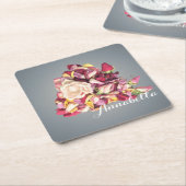 ブーケ スクエアペーパーコースター (アングル)
