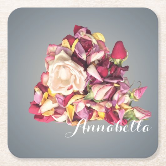 ブーケ スクエアペーパーコースター (正面)