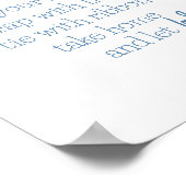 ブーケ バー ダスティーブルー ポスター (角)