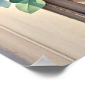 ブーケ 牡丹 ラベンダー 花 ラスティック ポスター (角)