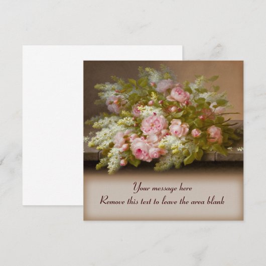 ブーケCC0159お祝い 招待状 (正面/裏面)