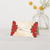 ブーケRdバラ プレイスカード (正面)