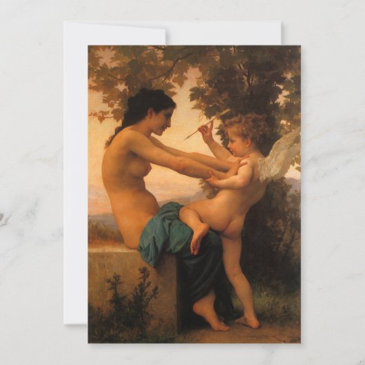 ブーゲローによってキューピッドから身を守る少女 (正面)