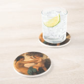 ブーゲローによってキューピッドから身を守る少女 コースター (側面)