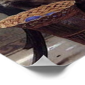 ブーゲローの「仕事中断」 ポスター (角)