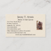 ブーゲロークラシックの絵画：ボヘミアン（1890年） 名刺 (裏面)