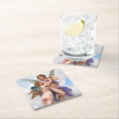 ブーゲロー・アモーアとサイチェ スクエアペーパーコースター (インサイチュ)