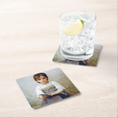 ブーゲロー・ガール スクエアペーパーコースター (インサイチュ)