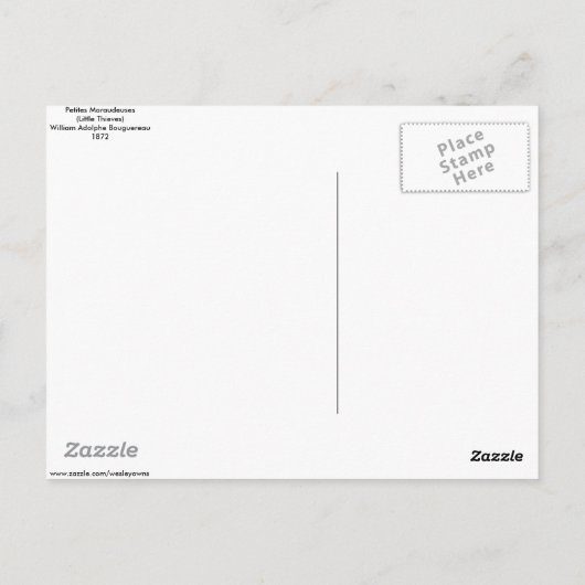 ブーゲロー – プティスマローデウス ポストカード (裏面)