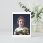 ブーゲロー・ミモサの少女 ポストカード (スタンド正面)