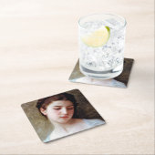 ブーゲロー・ヤング・ガール スクエアペーパーコースター (インサイチュ)