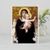 ブーゲロー『聖母子』 箔シーズンカード (立ち正面)