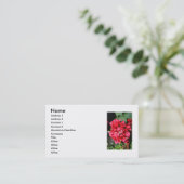 ブーゲンビリアによっては名刺が開花します 名刺 (スタンド正面)