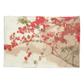 ブーゲンビリアによっては花の庭の芸術の枕カバーが開花します 枕カバー (裏面)