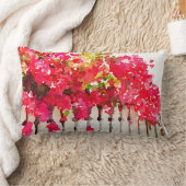 ブーゲンビリアのアクセントクッション ランバークッション (ブランケット)