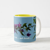 ブーゲンビリアのアゲハチョウ ツートーンマグカップ (正面右)