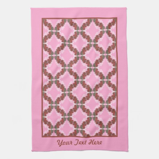 ブーゲンビリアのキッチンタオル キッチンタオル (縦)