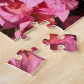 ブーゲンビリアのピンクの熱帯のバイニング低木の写真 ジグソーパズル (側面)