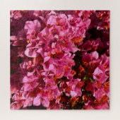 ブーゲンビリアのピンクの熱帯のバイニング低木の写真 ジグソーパズル (横)