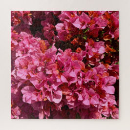 ブーゲンビリアのピンクの熱帯のバイニング低木の写真 ジグソーパズル