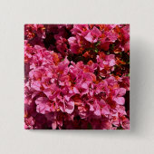 ブーゲンビリアのピンクの熱帯のバイニング低木の写真 缶バッジ (正面)