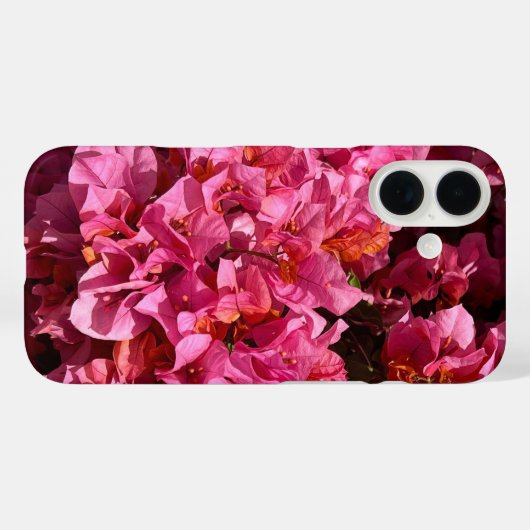 ブーゲンビリアのピンクの熱帯のバイニング低木の写真 Case-Mate iPhoneケース (裏面 (横))
